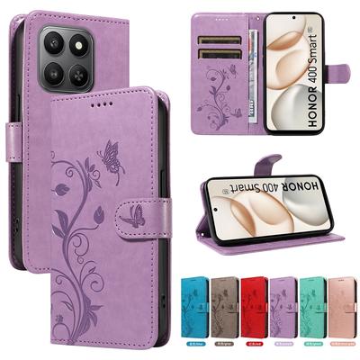 Luxury Fashion Butterfly Tree Flip Wallet Leather Case For Honor 400 200 90 Pro 400 Lite 400 Smart Card Slots Magnetic Cover