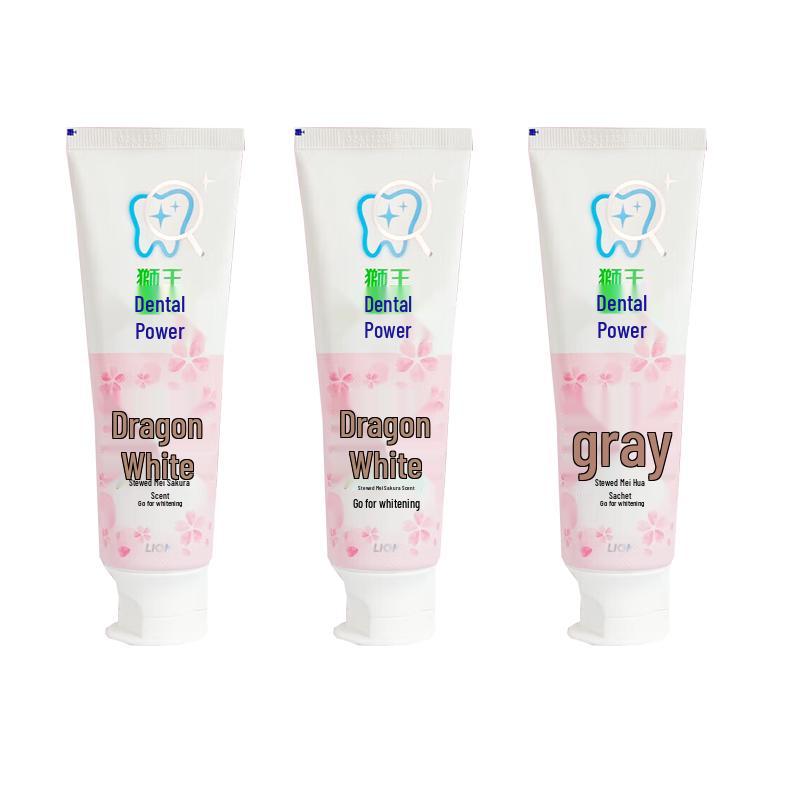 Lion CHILIJIA White Pure Cherry Blossom Toothpaste 3-Pack