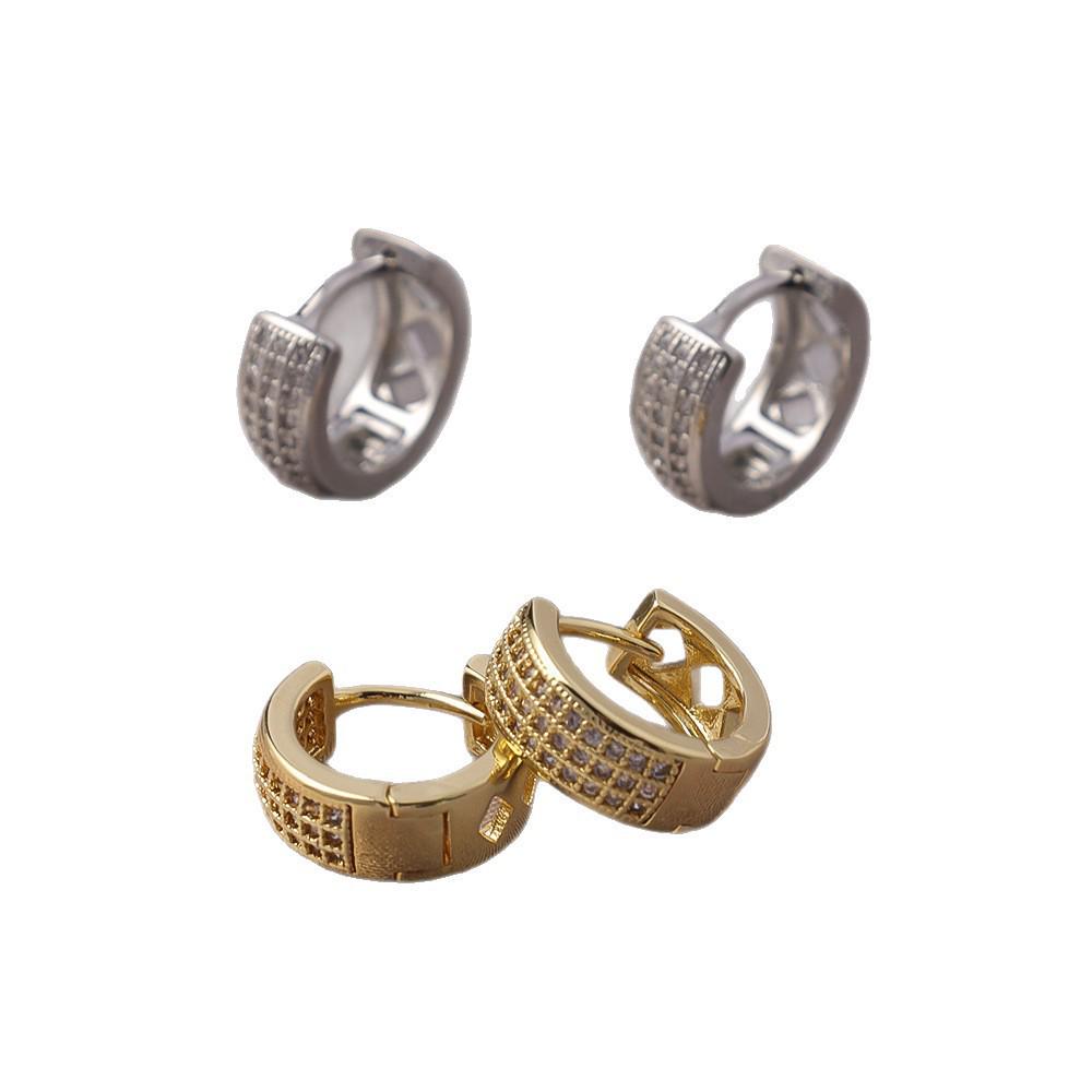 Stylish Gold Circle Ear Cuffs - Light Luxury Jewelry for Trendy Women