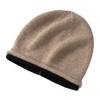 Unisex Cashmere Slouchy Beanie: Double-Sided Knit Hat for Autumn/Winter Warmth