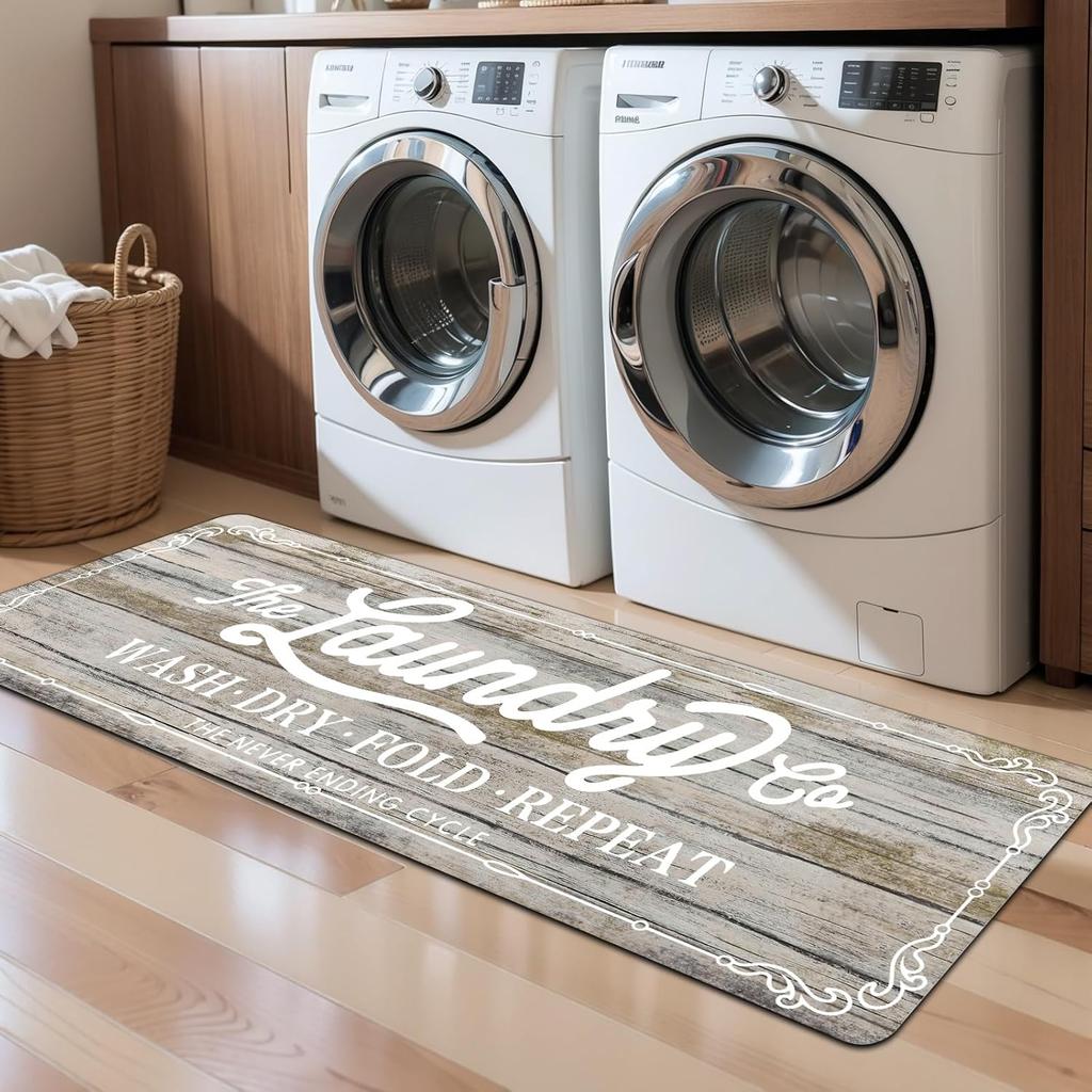VIKAMA American-Style Kitchen Carpet Laundry Room Non-Slip Floor Mat Hallway Bedroom Long Strip Carpet Home Decoration