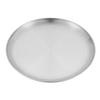 Stainless Steel Plates Dinner Plates Reusable Feeding Serving Tableware Portable Round Plates for Outdoor Camping Picnic BBQ
