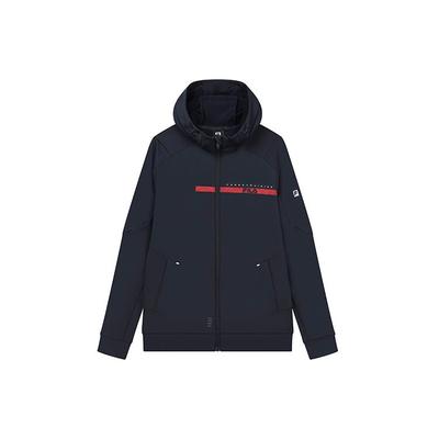 Leichtathletik Logo Strickfleece Kapuzenjacke Herren Jacken Königsblau A11M211502F-NV