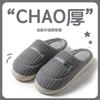 Cotton Slippers Winter Couple Non-slip Soft-soled Fluffy Slippers Thermal Shoes Indoor Home Slippers
