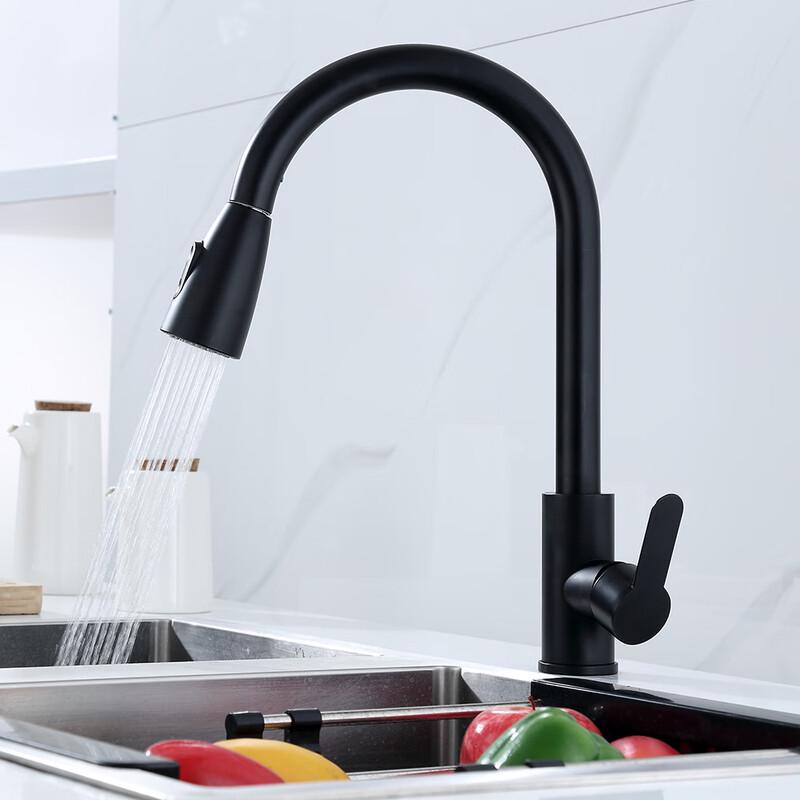 

304 Stainless Steel Pull-Out Hot & Cold Kitchen Faucet
