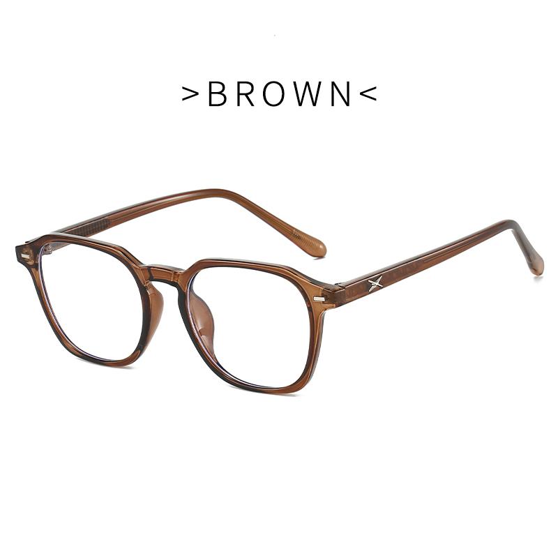 Men's and Women's Anti Blue Light Glasses - Square Women's Transparent Glasses for Daily Commuting