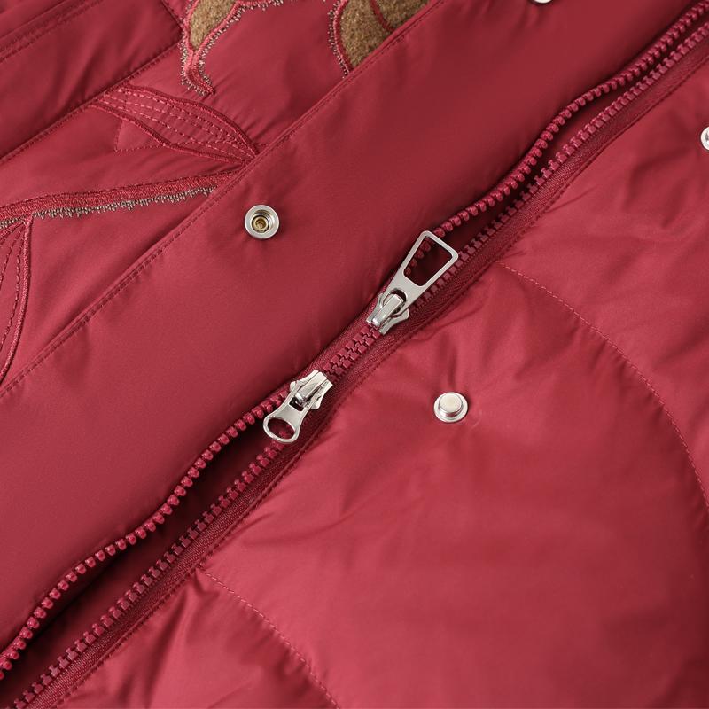 Plus Size XL-6XL Middle Age Women's Down Coats Winter Short Parkas Elegant Loose Thick Warm Down Jackets Woman Outerwears