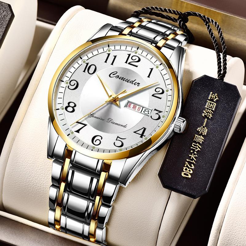 Watch Men's Double Calendar Quartz Watch Business