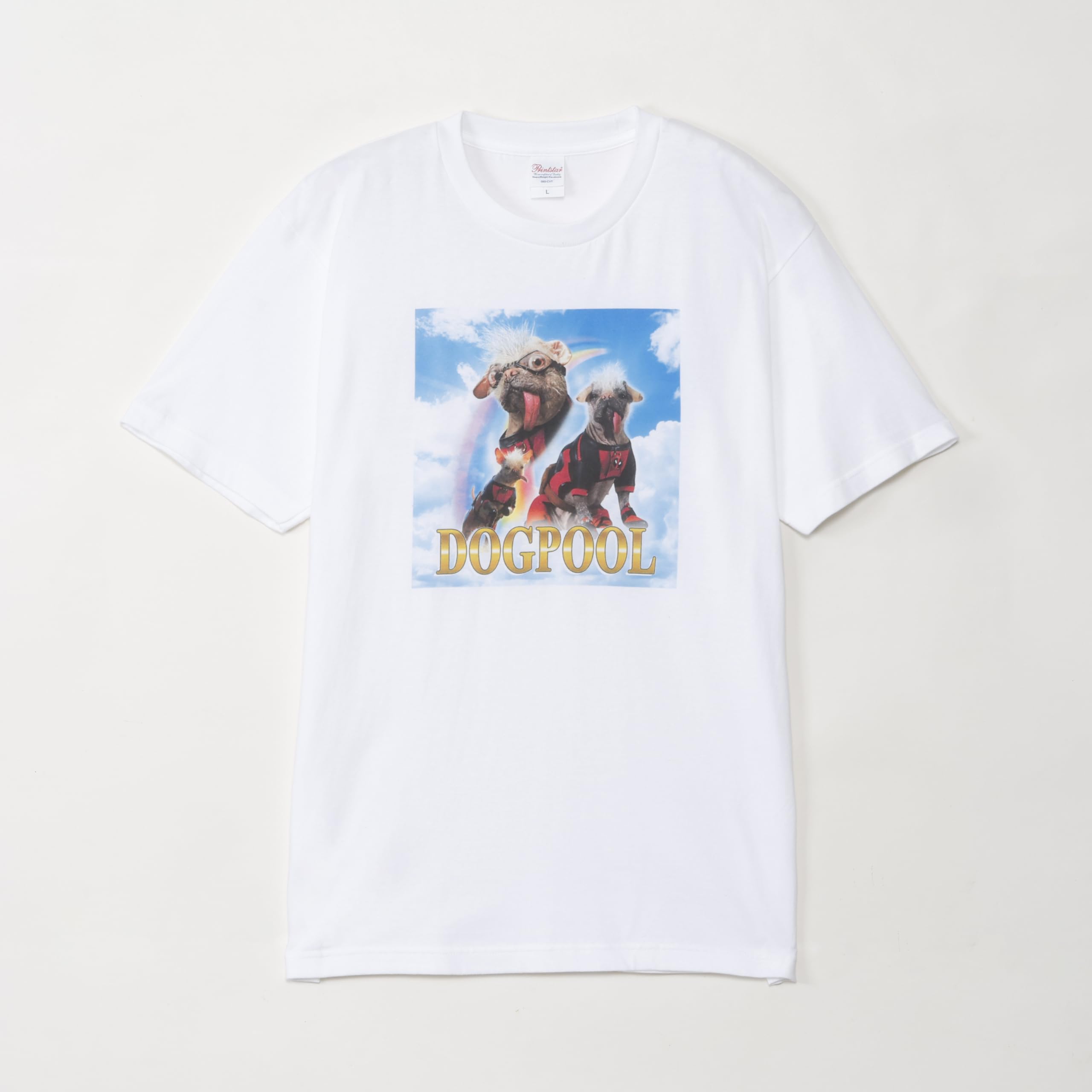 

Small Planet Marvel Deadpool Wolverine Dogpool L Size White T-Shirt &