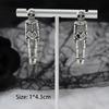 New Halloween Skull Skeleton Drop Earrings for Women Fashion Punk Charm Ghost Spider Web Dangle Earrings Jewelry Gift