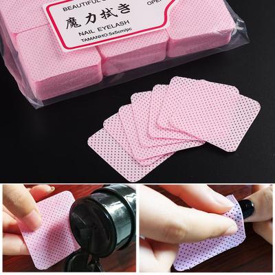 300Pcs Lint-free Nail Polish Remover Napkin Colorful Cotton Wipes Paper Pads UV Gel Dust Cleaner Cleaning For Manicure Tool