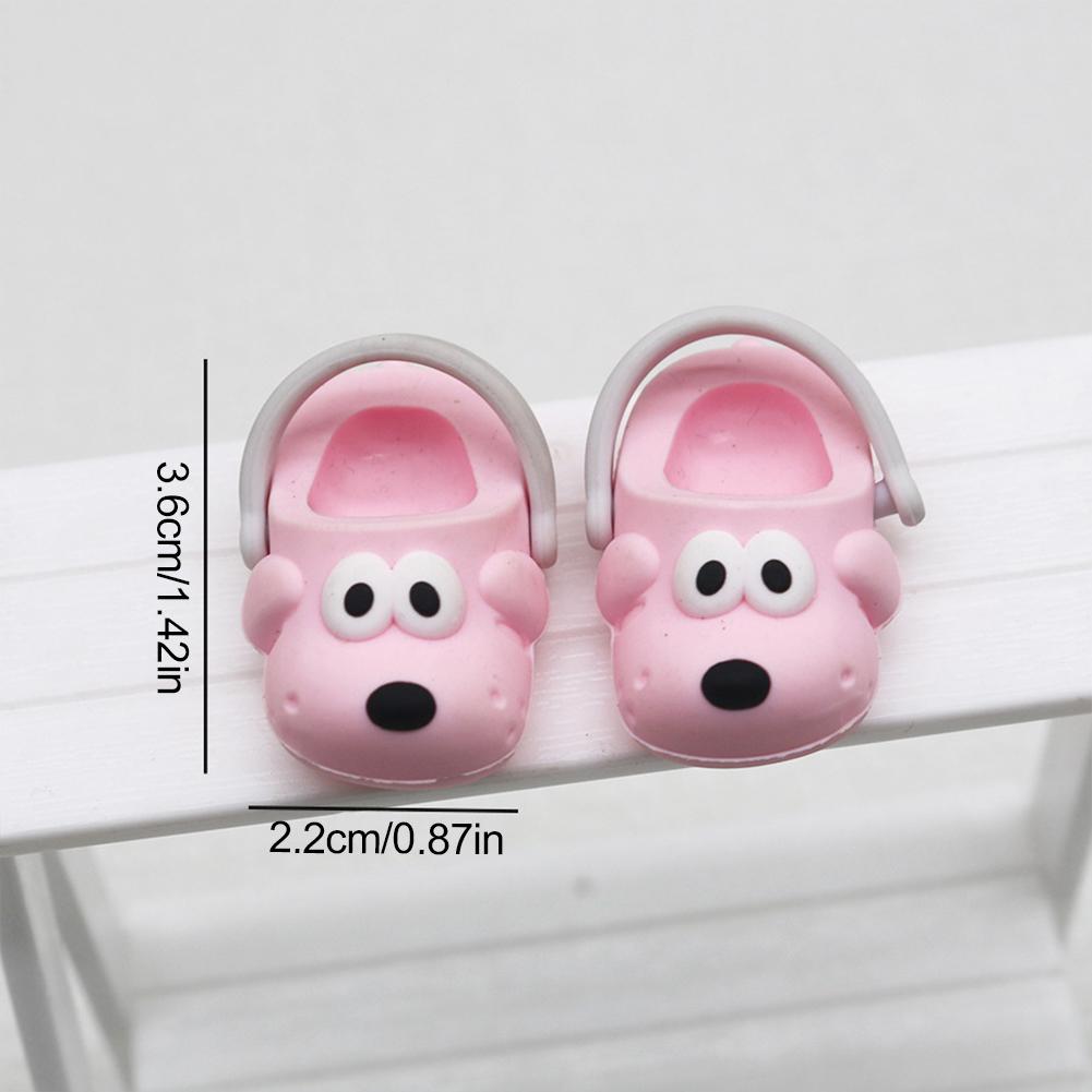 

Для обуви Лабубу Подходит для кукол 17 см Обувь Тапочки Игрушки Повседневные сандалии Аксессуары для кукол Игрушки для кукол своими руками розовый