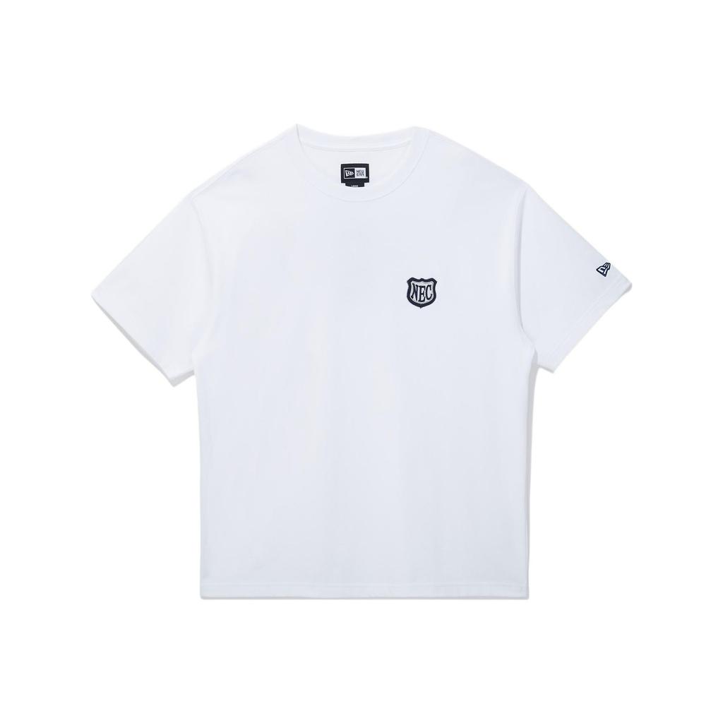 New Era FW25 Rebellious Academy Series Patch Embroidery Logo Letter Print Casual Breathable Versatile Short Sleeve T-Shirt Unisex Tops 14726602