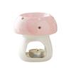 Cute Mushroom Candle Holder Cartoon Romantic Ceramic Aromatherapy Stove Non-toxic Creative Mushroom Incense Burner Bar Counter