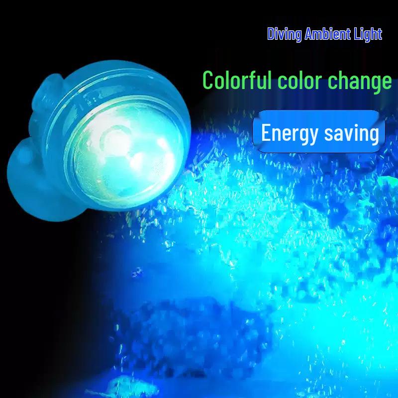 Waterdichte LED Aquarium Clip Lamp - Super Heldere Zevenkleurige Duik Spotlight