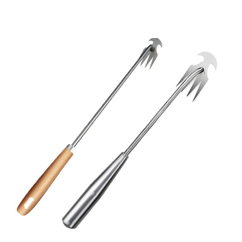 Ручная грабля из марганцевой стали: Садовый инструмент для удаления сорняков и корней