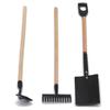 3Pcs/Set Gardening Tools Set 1:12 Dollhouse Miniature Doll House Outdoor Decor