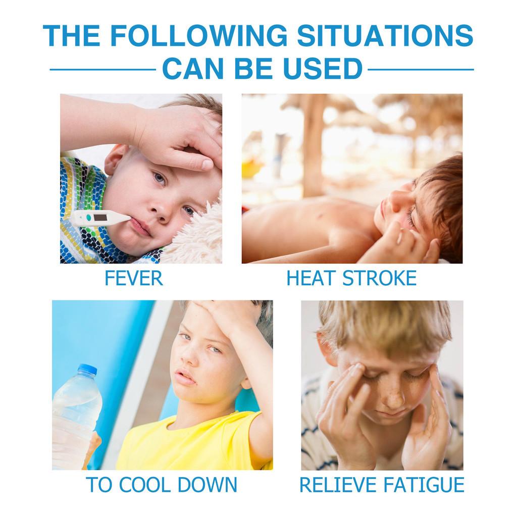 Soothing Gel Wiieey Children's Fever Patch For Body Care And Cooling Comfort