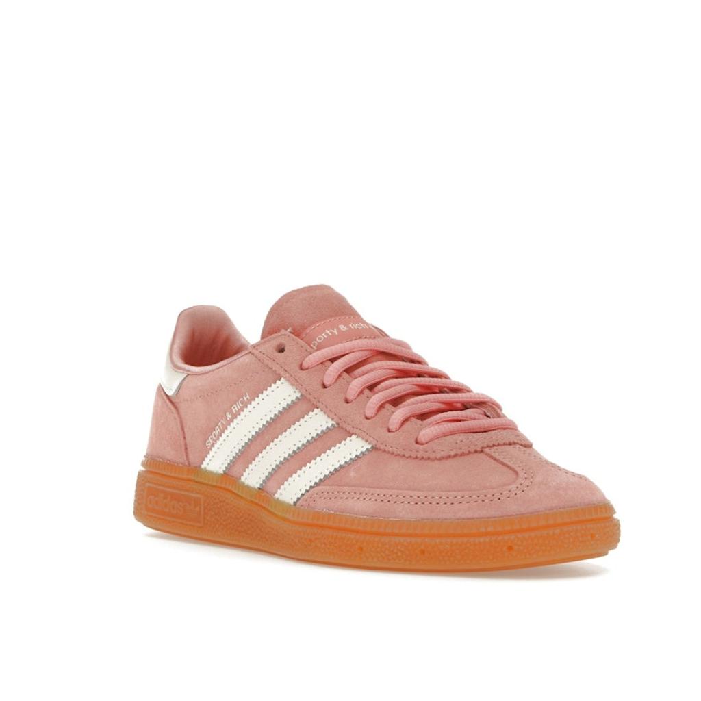 Sporty & Rich x adidas Handball Spezial Różowe Gumowe Sneakersy Unisex Pantone Kremowo-Białe IH2610