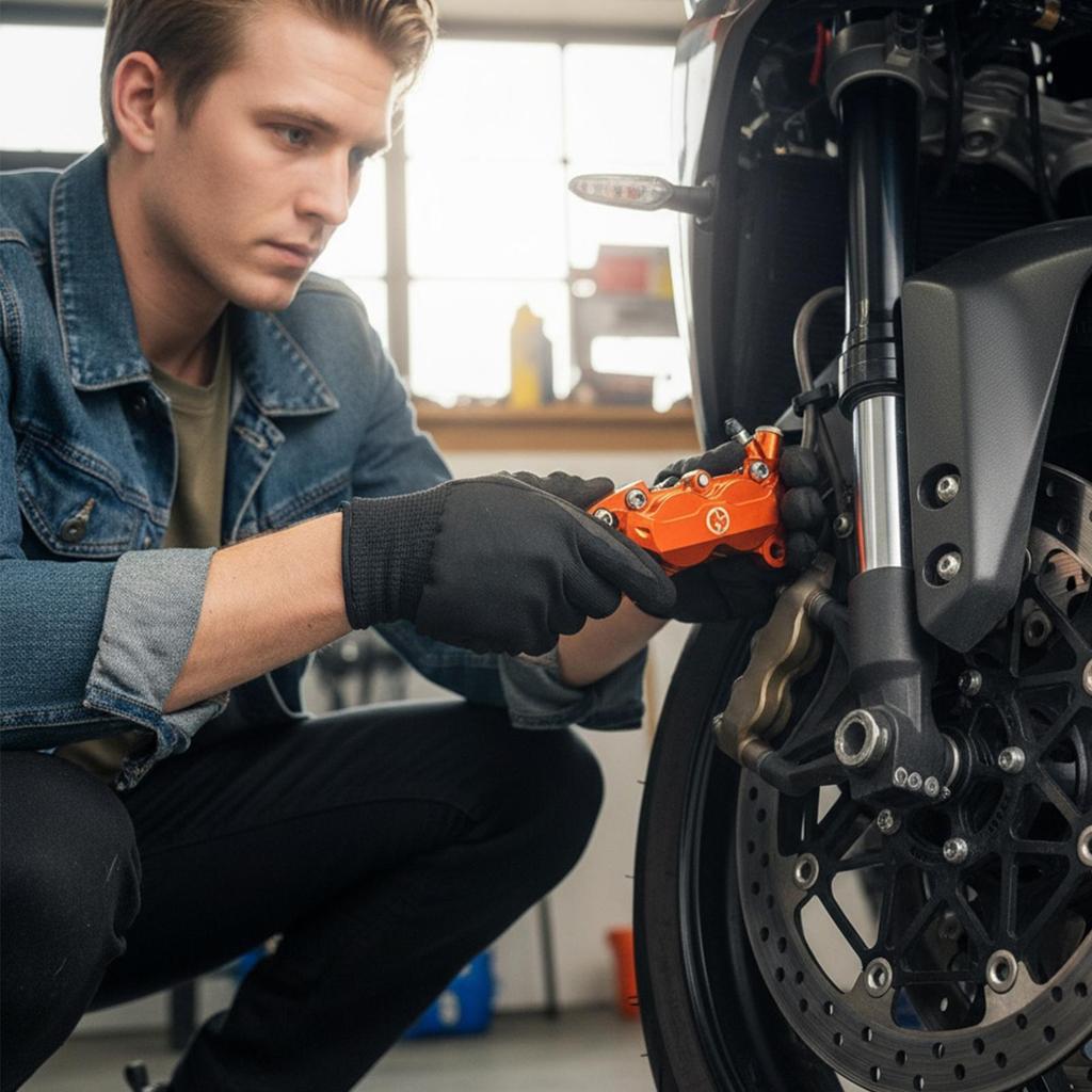 Rear Disc Brake Clamp Aluminum Alloy Lightweight Replacement Motorcycle Rear Brake Clamp For ATV Electric Scooter Motocross