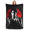 Dexter Morgan Movie Knitted Blankets Flannel Lightweight Thin Throw Blankets for Bed Bedroom Quilt