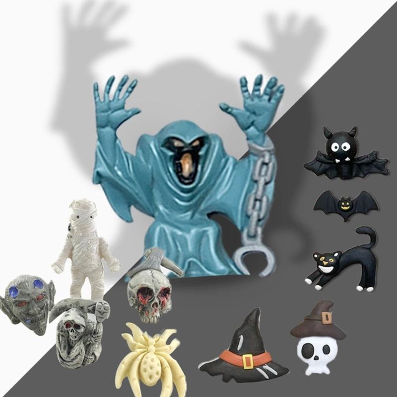 Cartoon Halloween Fondant Chocolate Mold Cake Decorating Tools Skull Bat Tombstone Baking Silicone Mold Easy to Clean