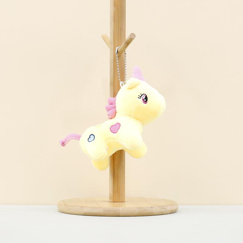 Adorable Unicorn Plush Toy Cute Keychain Soft Stuffed Animal Doll For Kids