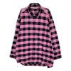 Balenciaga Pink/Black 630963 2020 Block Check Oversized Shirt Tops 32 pink/blackUsed