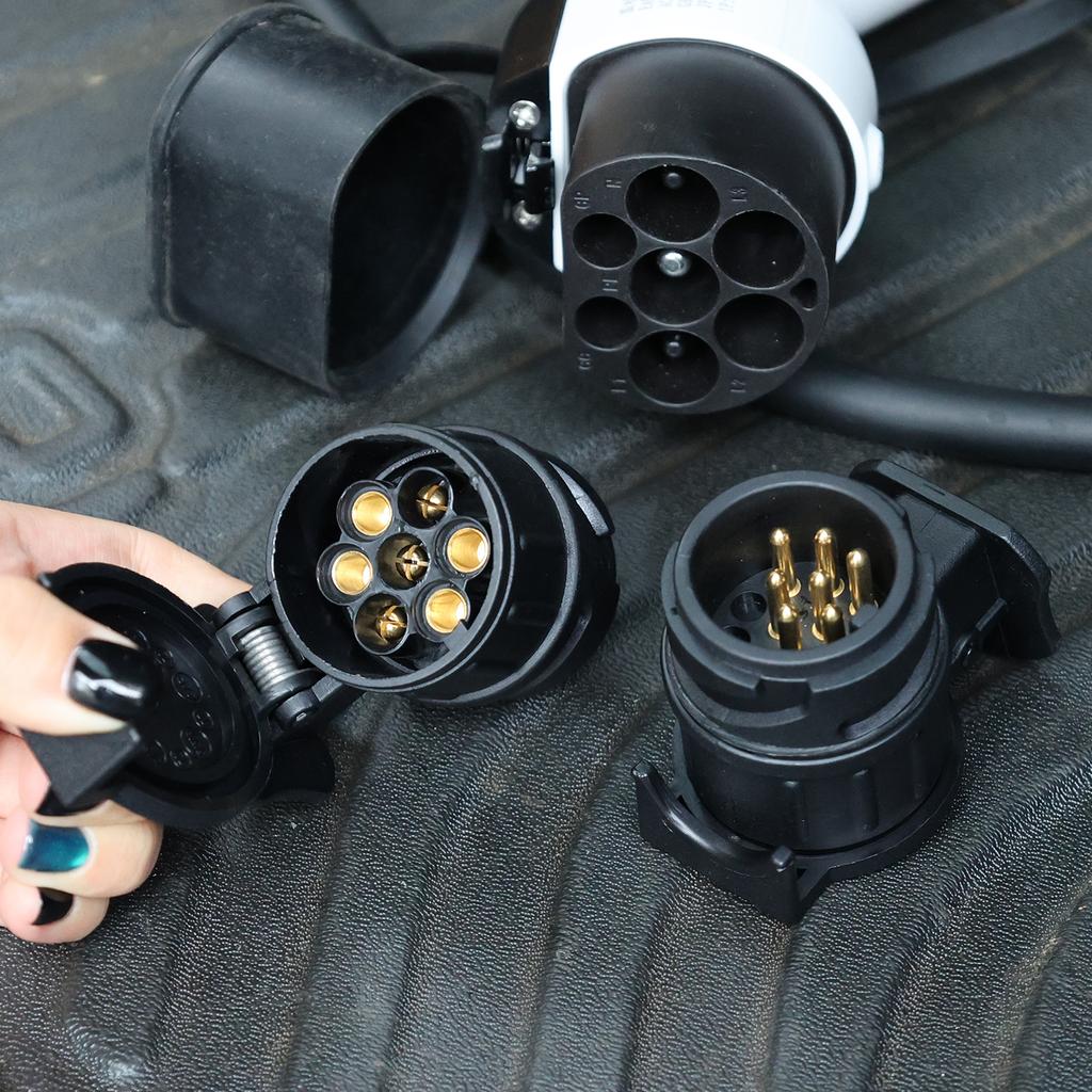 Trailer Plug Socket Adapter Protected Connection A30 Connector Car Accessories Euro Spec 13 To 7 Pin Trailer Adapter Adaptor