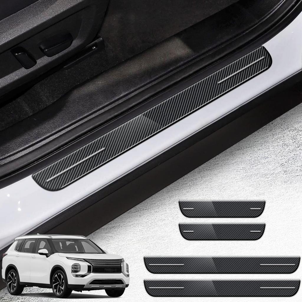 HUDIY Stainless Steel Side Step Guards for Outlander 2021 Door Scuff Luggage Step Tape Stain Japanese Instruction Manual Set Fiber (Hoodie) (December