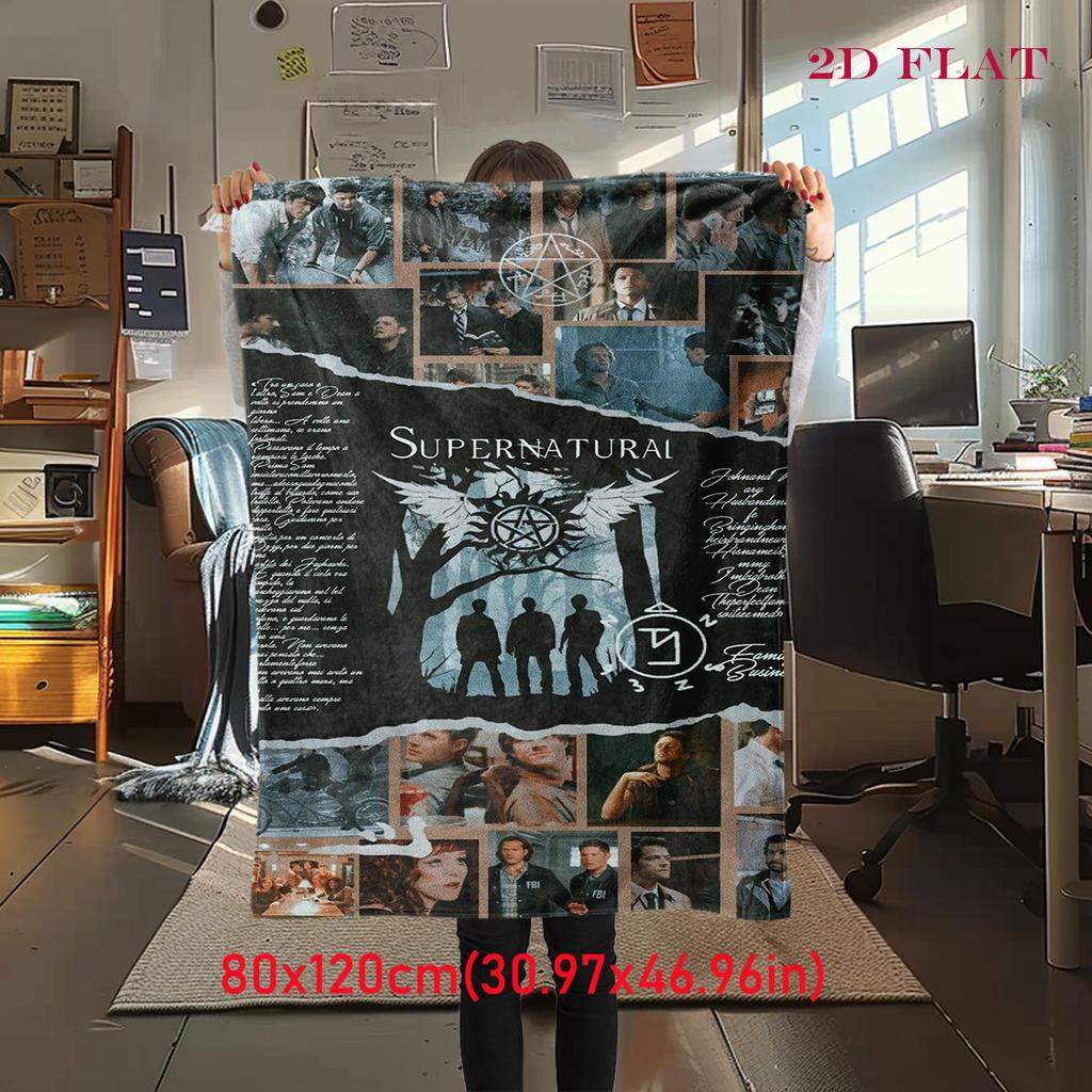 Supernatural Forces blanket Camping trip blanket Digital printing Office rest blanket Air conditioning blanket