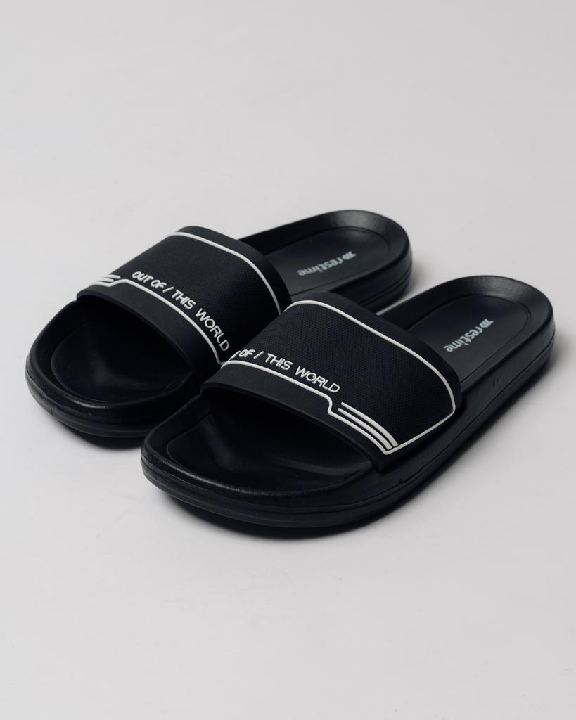 Pánské pantofle Restime 25963 42 černé guma