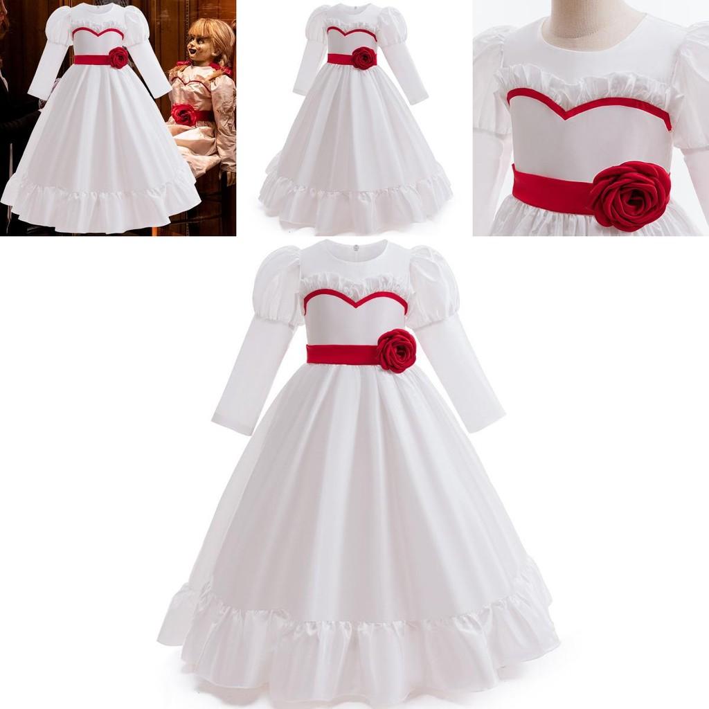 The Conjuring 4 Annabelle Dětské princeznovské šaty Pro Halloween Cosplay A Párty
