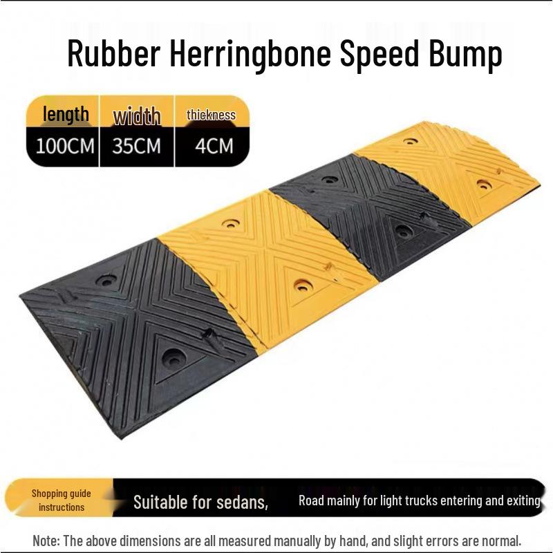 Rubber Speed Bump Cast Iron Ramp Plate