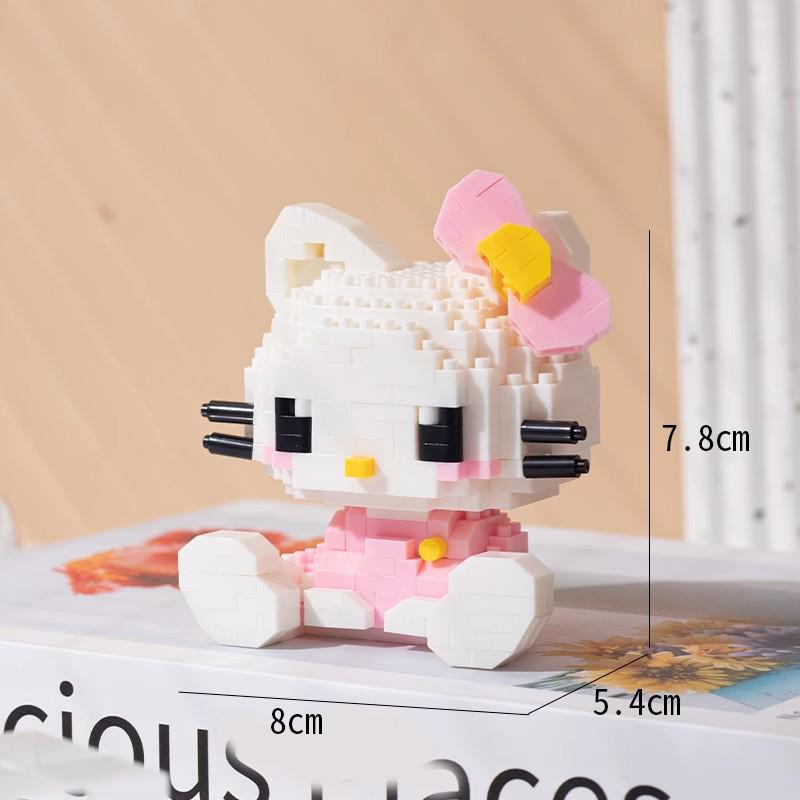 Children's Cartoon Building Blocks Set - Micro-Particle Assembly Girl Toy Gift