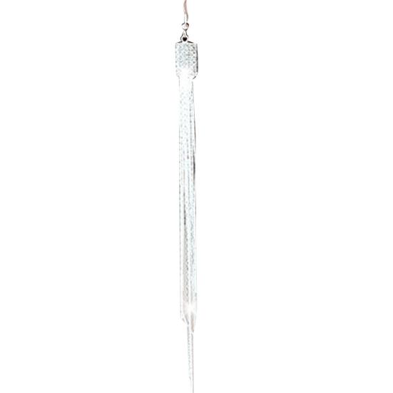 1 Pair Women Square Rhinestone Drop Earrings Long Tassels Chain Dangle Hook Earrings Jewelry