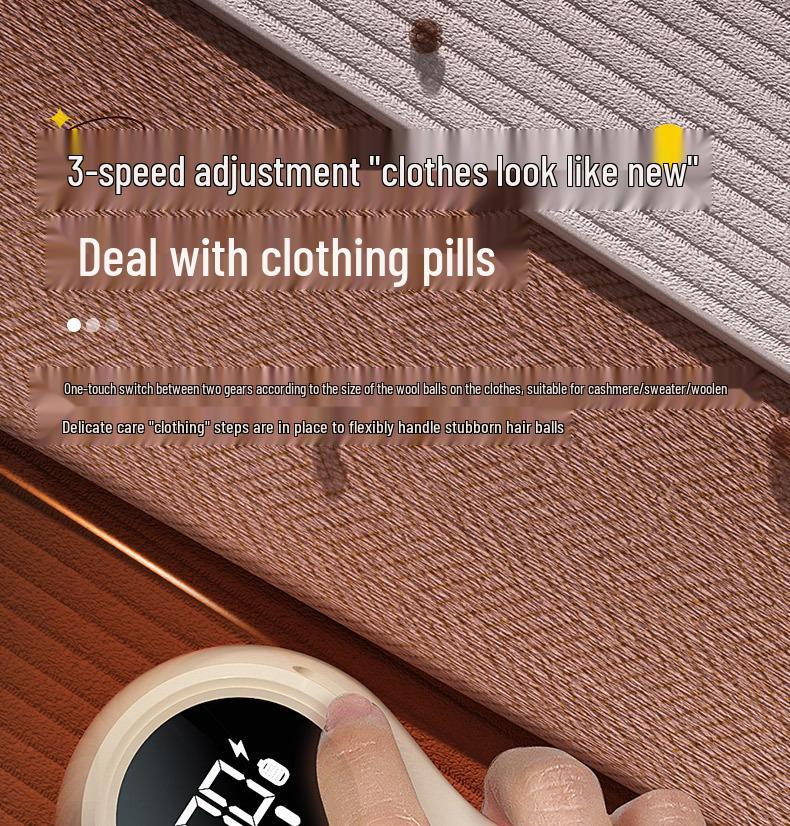 Rechargeable Lint Remover: Portable, Dual-Function, with Digital Display