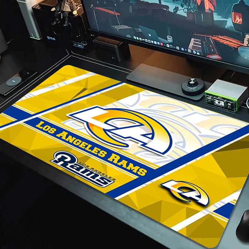 Los Angeles Rams Farbiges Mauspads Großes Gaming-Tischkissen Rutschfestes Laptop-Tablet Großes Mauspads XXL Matte Mini-PC-Spielmatte Mit Verriegeltem Rand