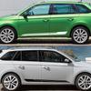 2PCS Car Long Striped Door Side Skirts Stickers Car Vinyl Decals Car Body Decoration Stickers Accessories For Skoda Fabia MK3
