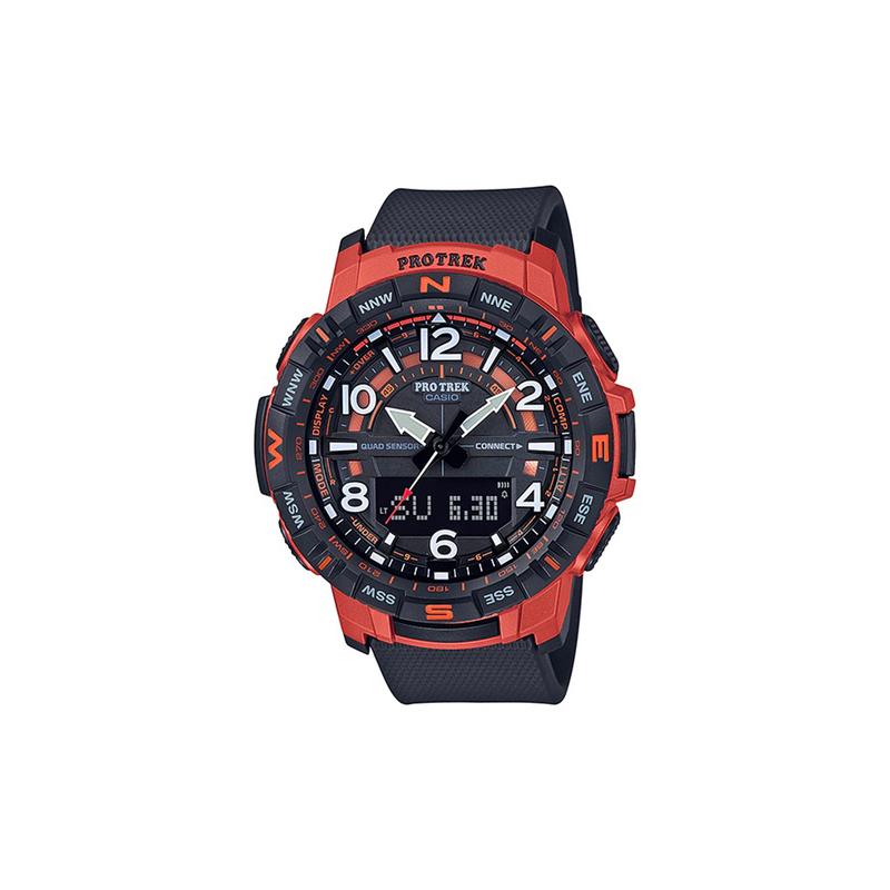 

Casio PRO TREK Series-PRT Waterproof and Shockproof Sports Watch Precise Time Men s Watch Quartz Movement Resin Strap Japanese and Korean PRTB50-4 чёрный
