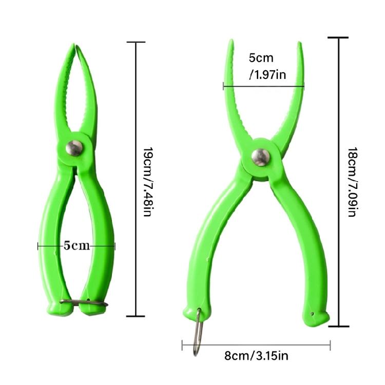 Fischkontroller Fischpinzette Rutschfester Fisch-Lip-Gripper Fischlippenklemmen Greifer Angeln Flachpinzette Tackle-Werkzeug