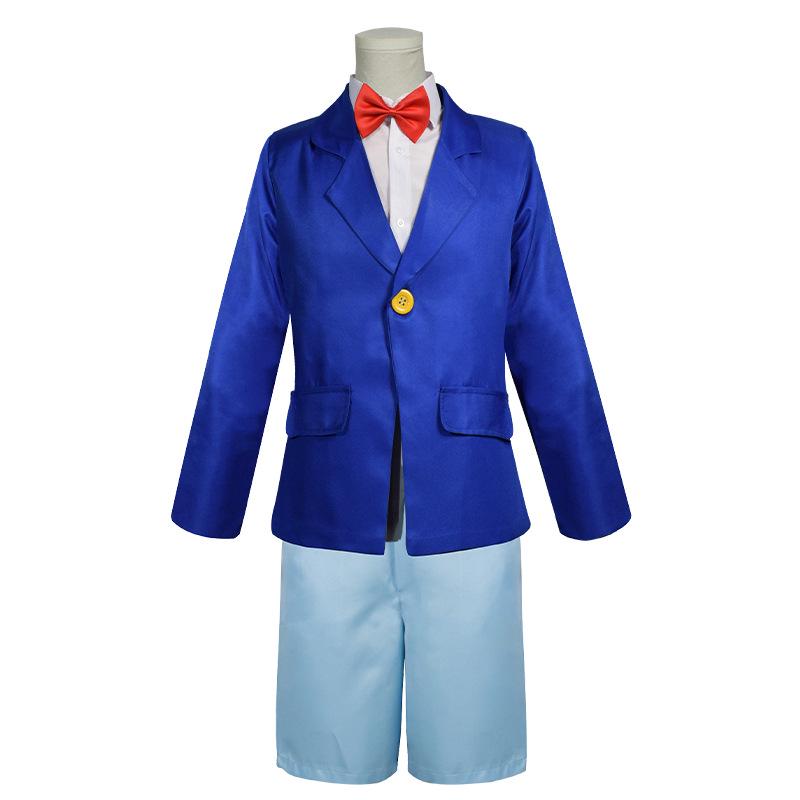 Edogawa Conan Blaues Uniform-Set - Unisex Anime Cosplay für Kinder
