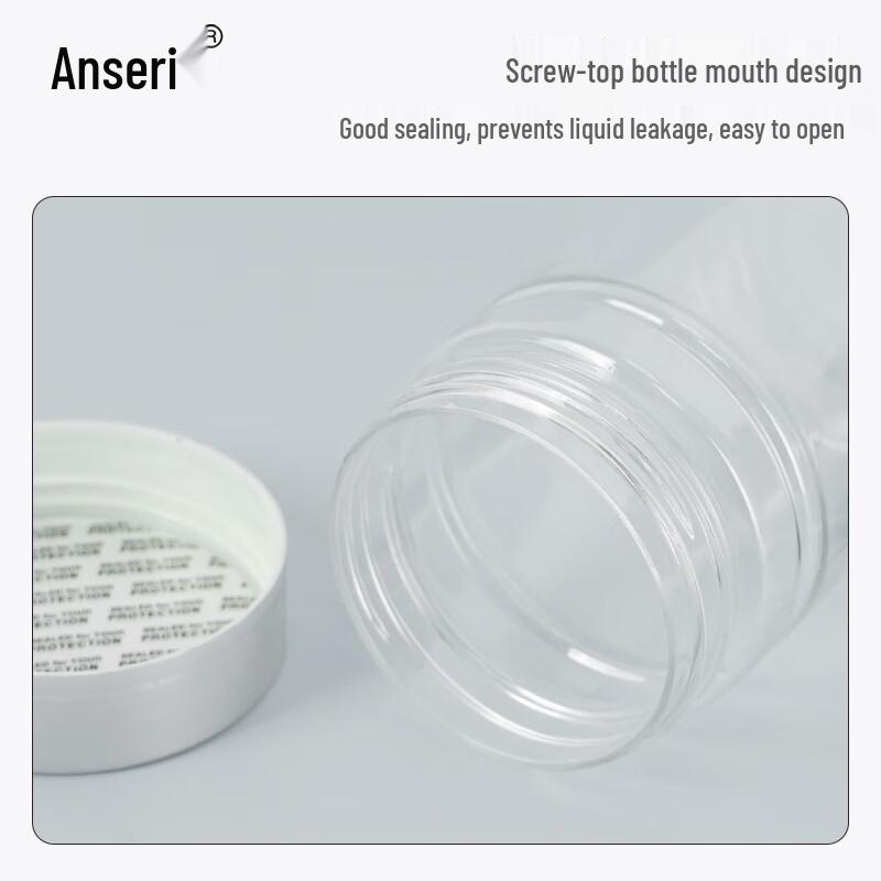 Ansell Plastic Wide-Mouth Sample Bottles, 100ml