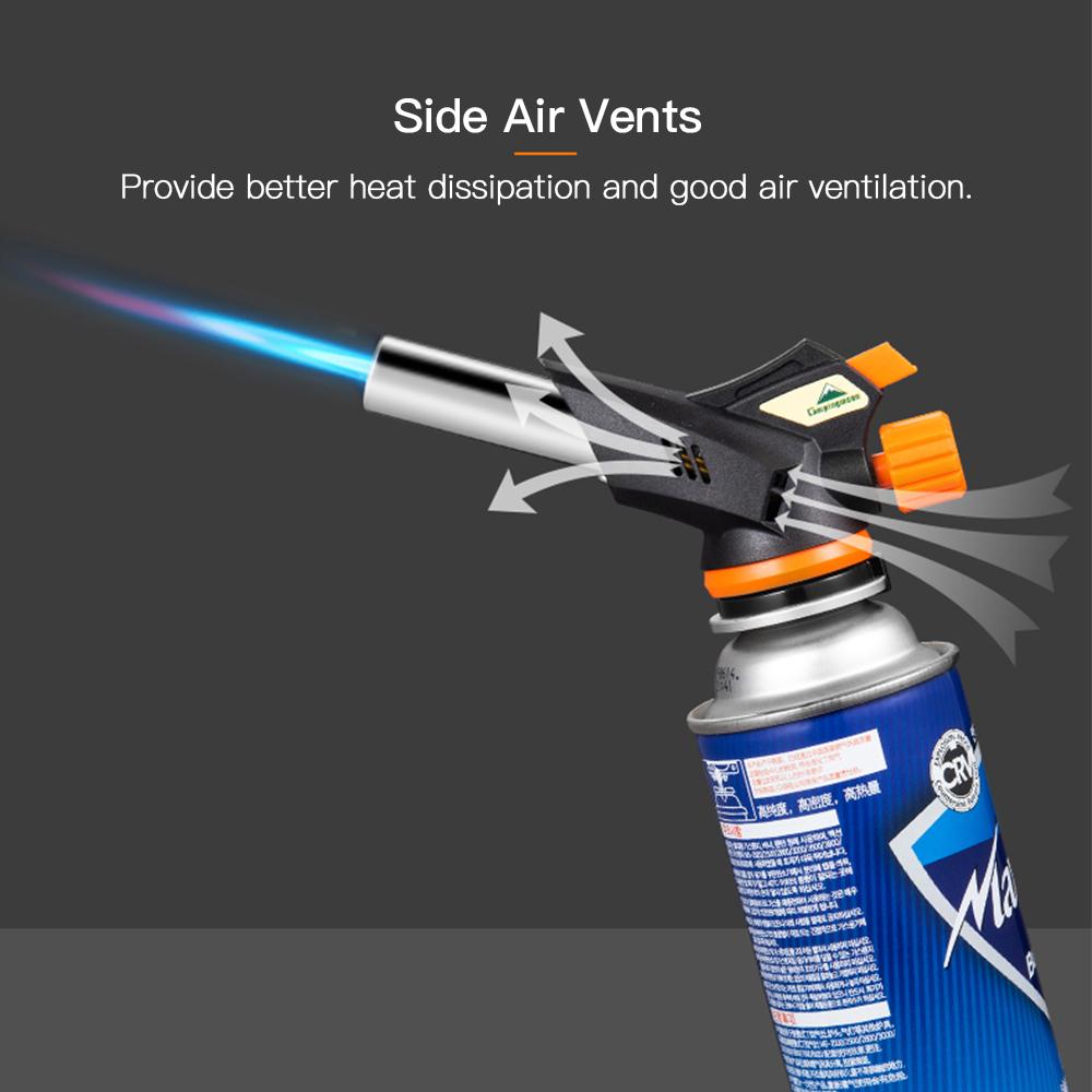 Gas Torch Blow Torch Butane Torch with Adjustable Flame For Kitchen Desserts Cooking Camping Hiking Portable Cooking Torch