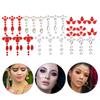 FRCOLOR 7-Piece Face Jewel Stickers for Forehead - Sparkling Face Gem Face Seals - Perfect for Halloween, Parties, Makeup, and Body Jewelry