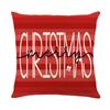 Christmas Pillow Case Home Decorative Pillow Sofa Linen Letter Print Living Room