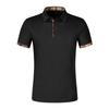 Men's Single Breasted Collar T-shirt  Casual Sports Top
