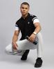 Rockit from House of Monte Carlo Mens Solid Black Polo Neck Half Sleeve T-Shirt