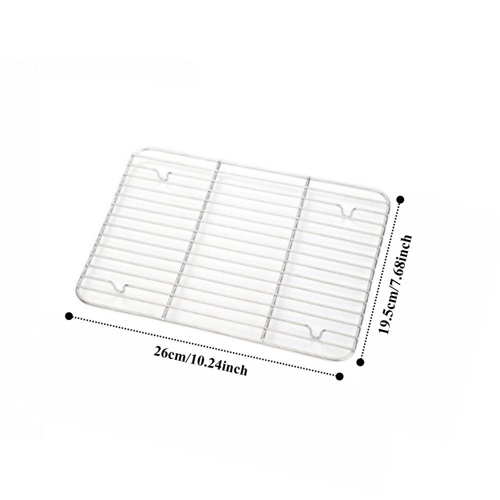 1/2PCS Cooling Racks for Cooking and Baking Heavy Duty 304Stainless Steel Wire Rack Baking Grilling Roasting OvenDishwasher Safe