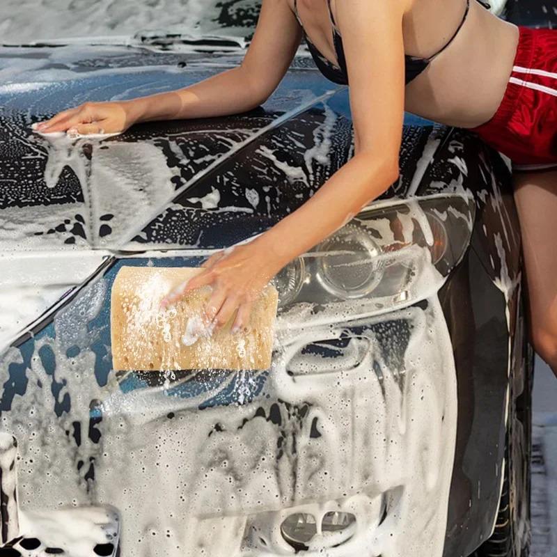 Car Washing Sponge Large Honeycomb Sponges Brush Dusting Detailing Washing Sponge Car Cleaning Tools Motorcycle Car Accessories